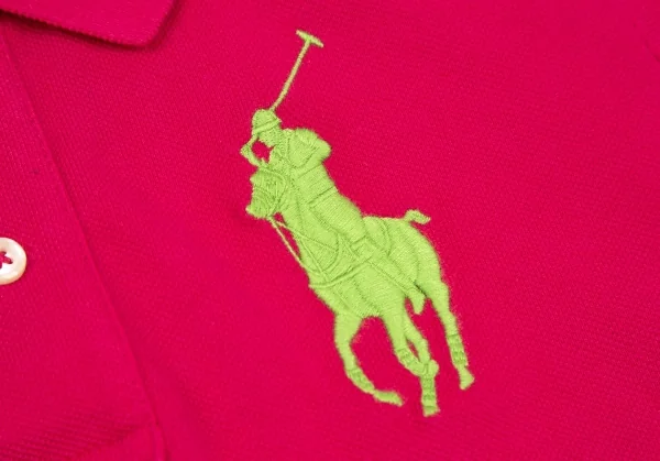 ラルフローレンRalph Lauren ナンバリング刺繍ポロシャツ ピンクM K-107888_008