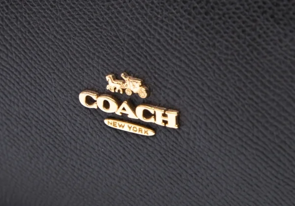 コーチCOACH ターンロック レザートートバッグ 黒 K-107891_002