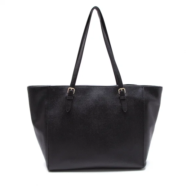 コーチCOACH ターンロック レザートートバッグ 黒 K-107891_006