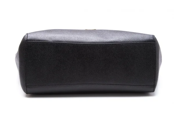 コーチCOACH ターンロック レザートートバッグ 黒 K-107891_008