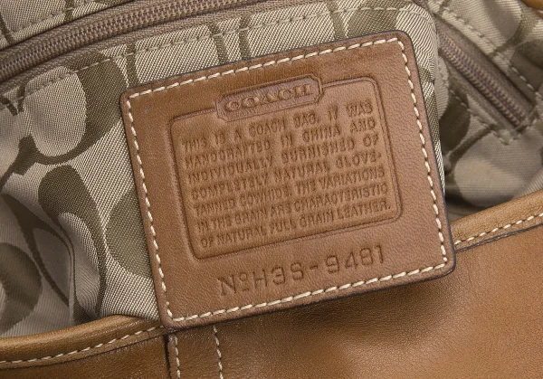 コーチCOACH ソーホー スモールダッフル レザーショルダーバッグ キャメル K-107892_018