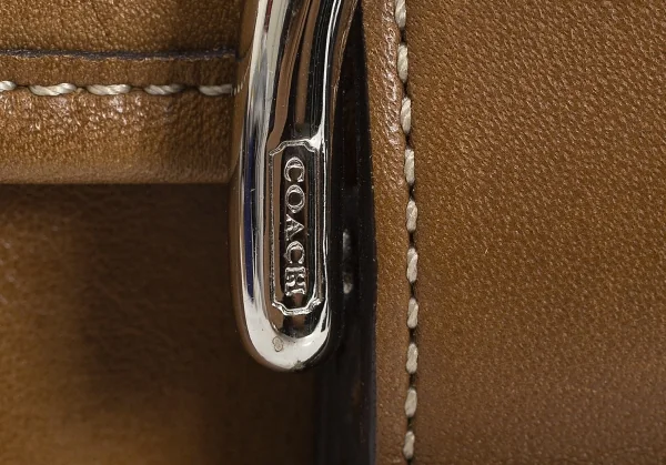 コーチCOACH ソーホー スモールダッフル レザーショルダーバッグ キャメル K-107892_003