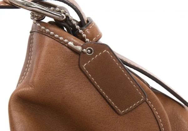 コーチCOACH ソーホー スモールダッフル レザーショルダーバッグ キャメル K-107892_007
