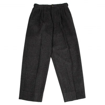 Papas Wool Two-Tuck Tapered Pants