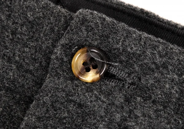 パパスPapas ウールツータックテーパードパンツ グレーM K-107900_004