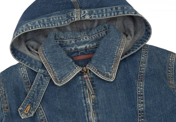 アデュートリステスADIEU TRISTESSE コットンフ-ド着脱デニムジャケット インディゴ38 K-107901_004