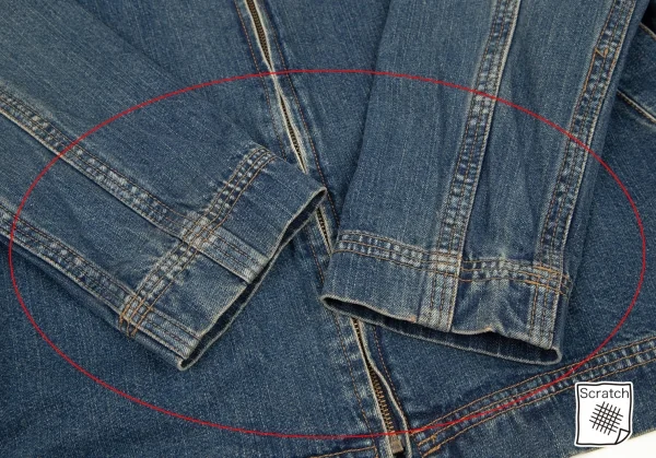 アデュートリステスADIEU TRISTESSE コットンフ-ド着脱デニムジャケット インディゴ38 K-107901_008