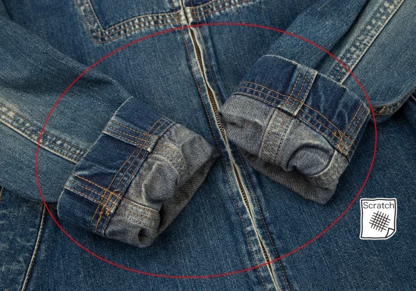 アデュートリステスADIEU TRISTESSE コットンフ-ド着脱デニムジャケット インディゴ38 K-107901_009