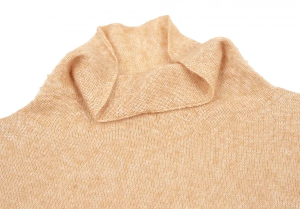 ヨシエイナバYOSHIE INABA シルクカシミヤタートルネックニットセーター ベージュ11 K-107906_004