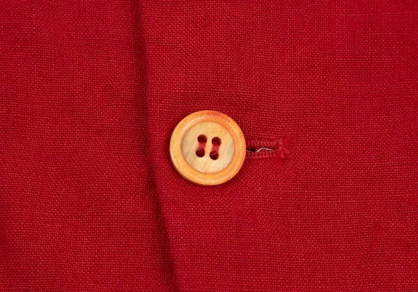 コムデギャルソンCOMME des GARCONSリネン製品染めジャケット 赤M K-107910_010