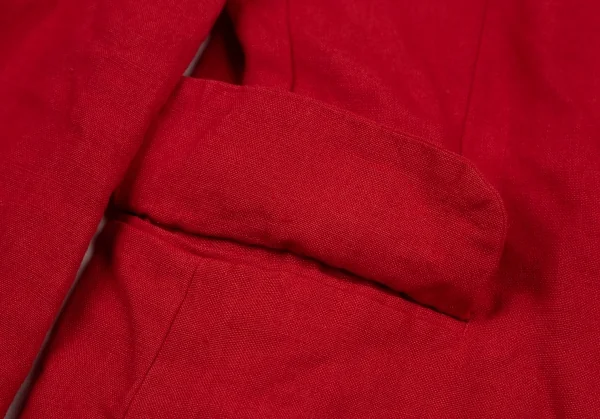 コムデギャルソンCOMME des GARCONSリネン製品染めジャケット 赤M K-107910_012