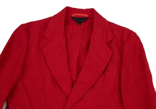 コムデギャルソンCOMME des GARCONSリネン製品染めジャケット 赤M K-107910_003