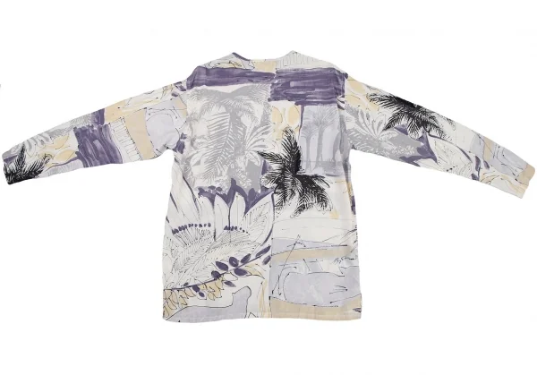 バジュラbajra ボタニカルグラフィックプリントトップス 白グレー他L位 K-107953_010