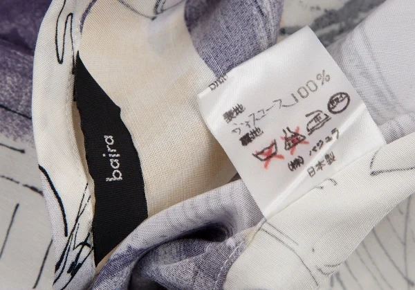 バジュラbajra ボタニカルグラフィックプリントトップス 白グレー他L位 K-107953_014