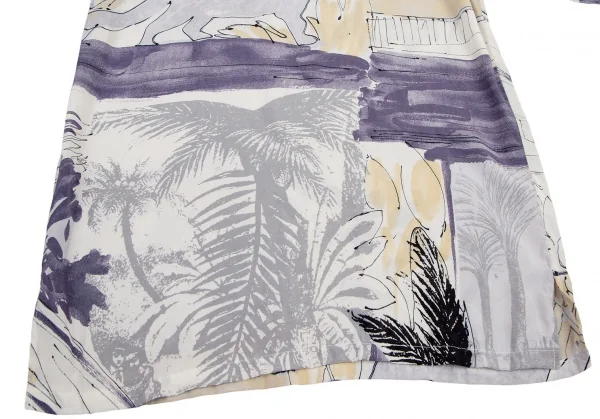 バジュラbajra ボタニカルグラフィックプリントトップス 白グレー他L位 K-107953_007