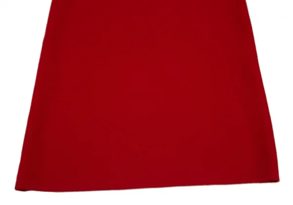 イヴサンローランYves Saint Laurent ペイズリージャガードニットアンサンブルワンピース 赤M K-107963_006