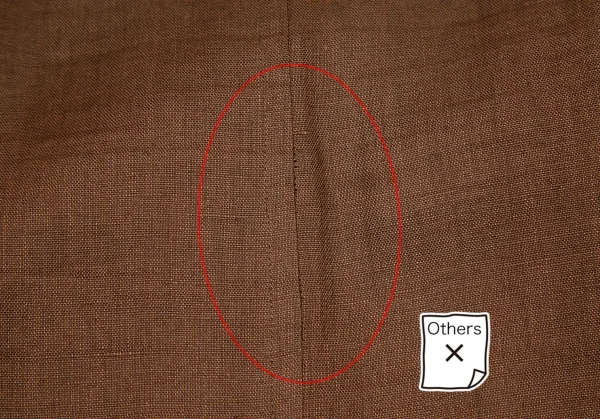 イヴサンローランYves Saint Laurent リネン台形スカート 茶M K-107968_008