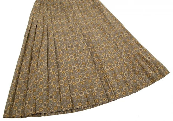 バーバリーズBurberrys' ダマスクプリントフライフロントシャツセットアップ からしグレー9・11 K-107981_014