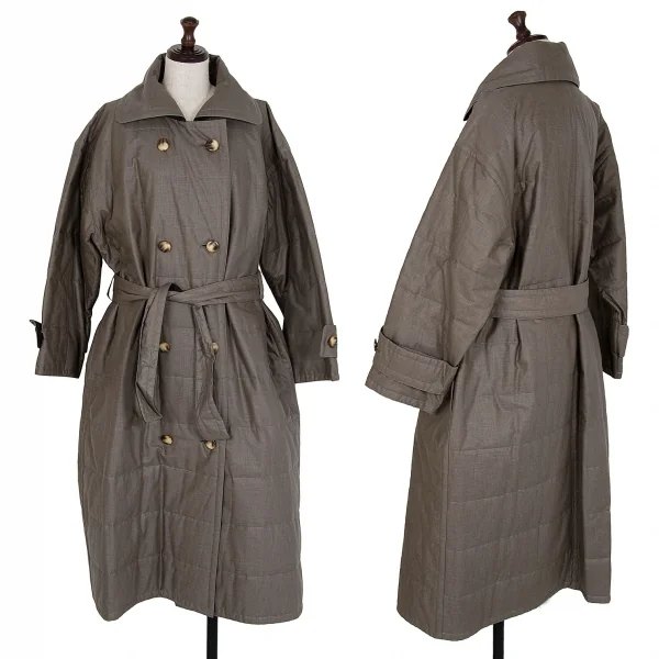 ジバンシィGIVENCHY 中綿ダブルコート グレー8 K-107982_001