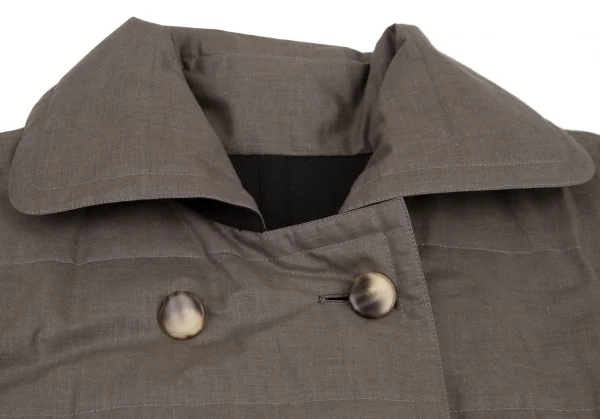 ジバンシィGIVENCHY 中綿ダブルコート グレー8 K-107982_005