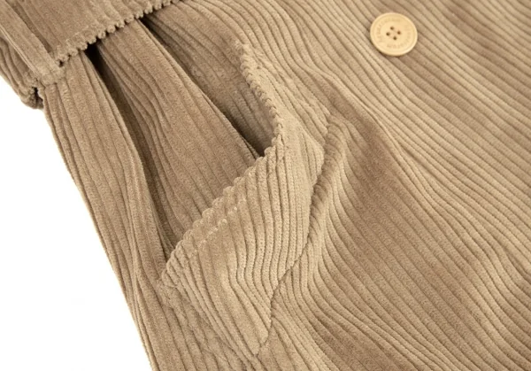 アクアスキュータムAquascutum 裏チェックコーデュロイロングトレンチコート モカ8 K-107983_009