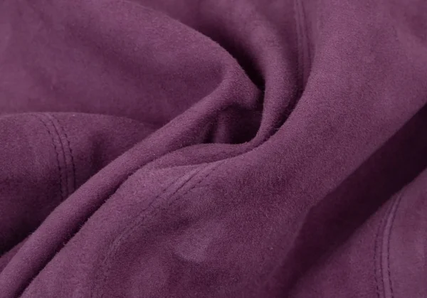 Kオブクリツィア K OF KRIZIA シープスウェードジップアップノーカラージャケット 紫42 K-107985_017