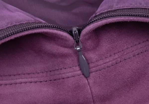 Kオブクリツィア K OF KRIZIA シープスウェードパネル切替スカート 紫42 K-107986_011