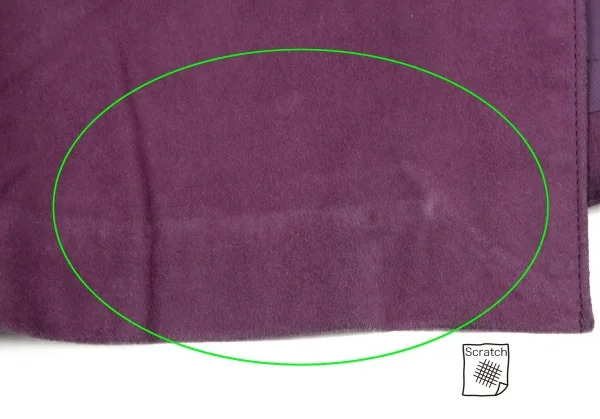 Kオブクリツィア K OF KRIZIA シープスウェードパネル切替スカート 紫42 K-107986_013