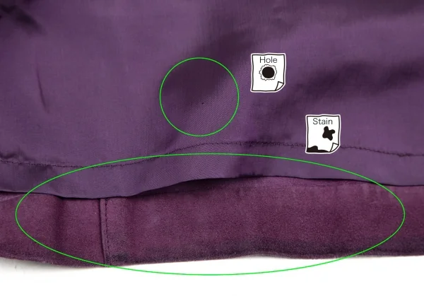 Kオブクリツィア K OF KRIZIA シープスウェードパネル切替スカート 紫42 K-107986_016