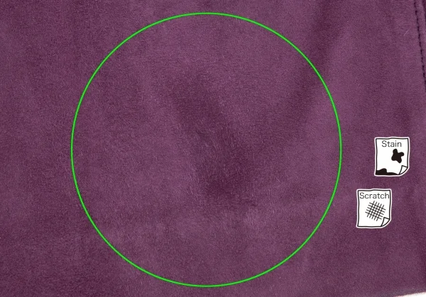 Kオブクリツィア K OF KRIZIA シープスウェードパネル切替スカート 紫42 K-107986_007