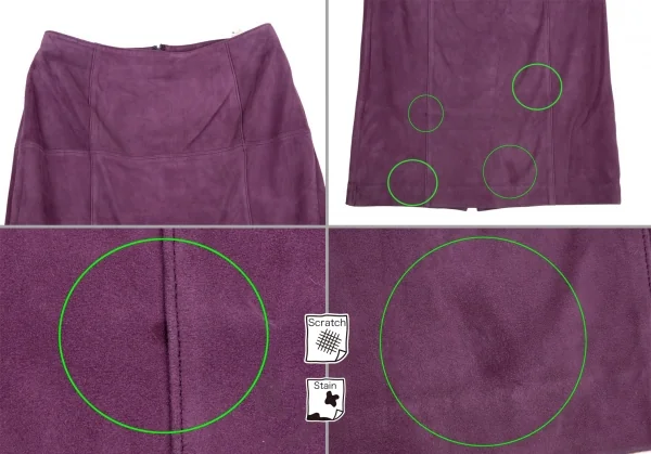 Kオブクリツィア K OF KRIZIA シープスウェードジップアップノーカラーセットアップスーツ 紫42 K-107987_012