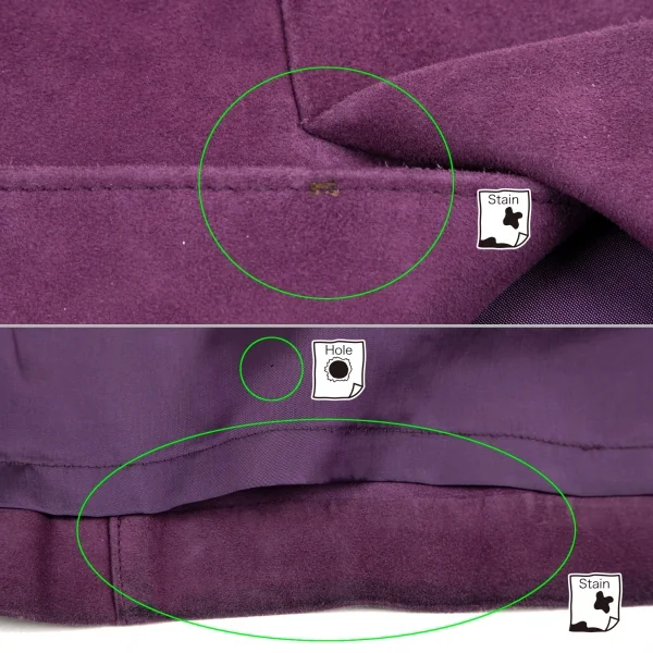 Kオブクリツィア K OF KRIZIA シープスウェードジップアップノーカラーセットアップスーツ 紫42 K-107987_016