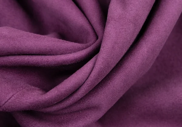 Kオブクリツィア K OF KRIZIA シープスウェードジップアップノーカラーセットアップスーツ 紫42 K-107987_017