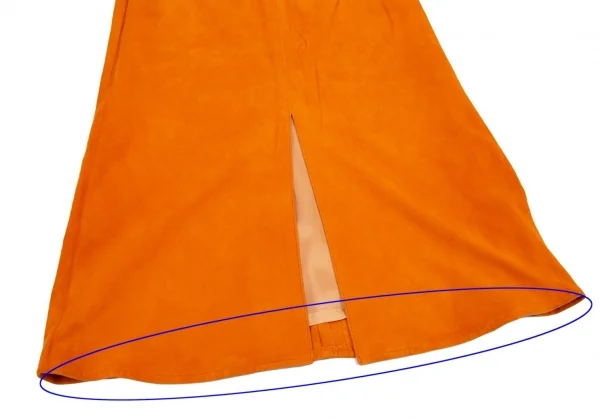 Kオブクリツィア K OF KRIZIA シープスウェードスカート オレンジ40 K-107988_011