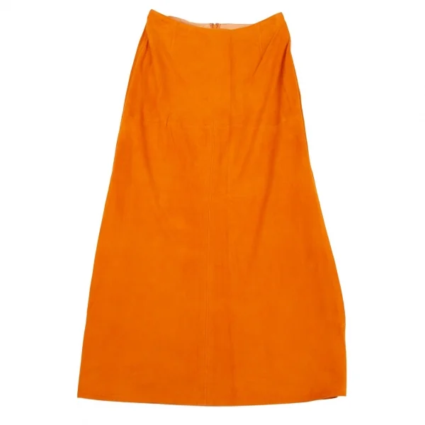 Kオブクリツィア K OF KRIZIA シープスウェードスカート オレンジ40 K-107988_002