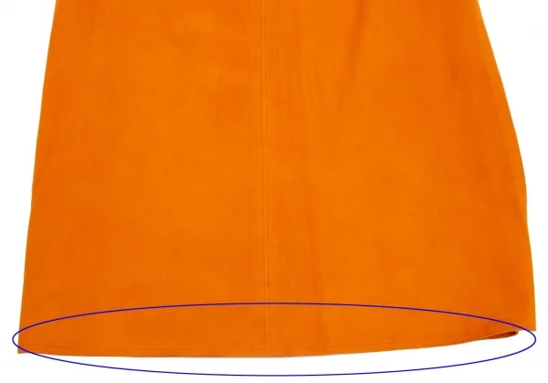 Kオブクリツィア K OF KRIZIA シープスウェードスカート オレンジ40 K-107988_005