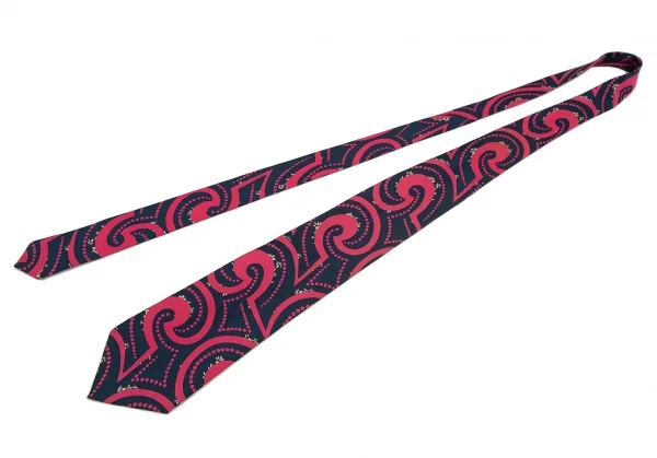 ポールスミスPaul Smith LONDON シルクトライバルドットネクタイ 紺ピンク K-108007_002