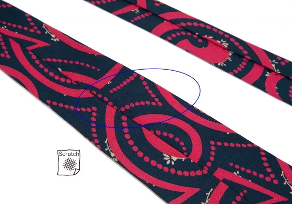 ポールスミスPaul Smith LONDON シルクトライバルドットネクタイ 紺ピンク K-108007_006