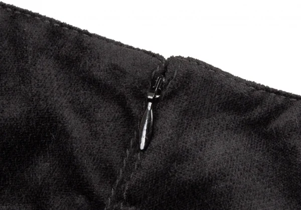 ロシャスROCHAS ストレッチベロアリーフパッチストレートパンツ 黒34 K-108008_008