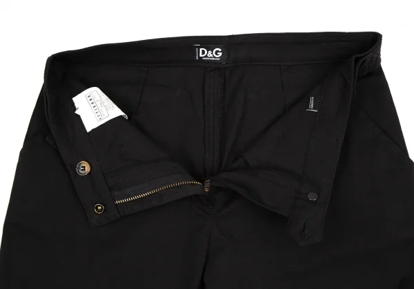 ディーアンドジーD&G ストレッチコットンベルトデザインパンツ 黒40 K-108016_007