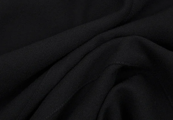 クリスチャンディオールChristian Dior ウールジョーゼット切替デザインスカート 濃紺M K-108018_013