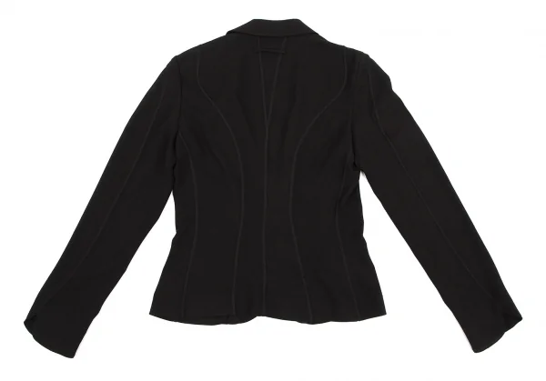 ジャンポールゴルチエJean Paul GAULTIER ストレッチジョーゼットカーブ切替ジャケット チャコール38 K-108020_012