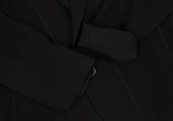 ジャンポールゴルチエJean Paul GAULTIER ストレッチジョーゼットカーブ切替ジャケット チャコール38 K-108020_007