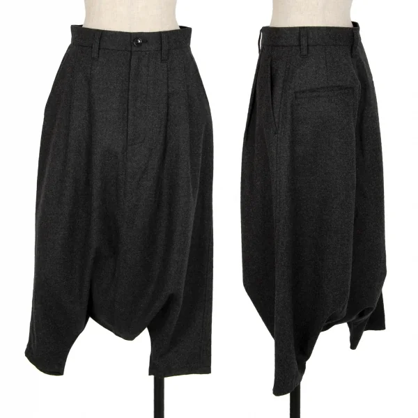 ジュンヤワタナベ コムデギャルソンJUNYA WATANABE COMME des GARCONS フラノウールペンギンサルエルパンツ グレーXS K-108026_001