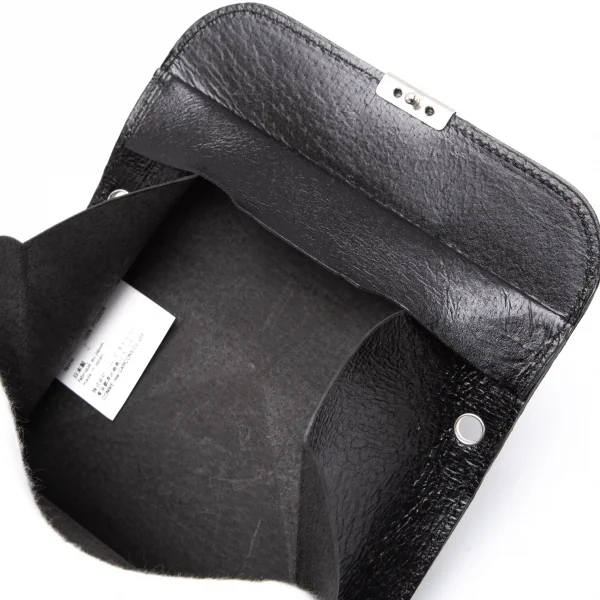 コムデギャルソンCOMME des GARCONS チェーンショルダー付きレザージャバラウォレット 黒 K-108036_014