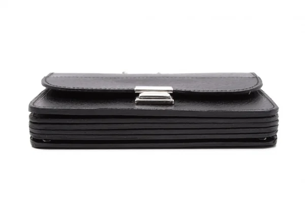 コムデギャルソンCOMME des GARCONS チェーンショルダー付きレザージャバラウォレット 黒 K-108036_007