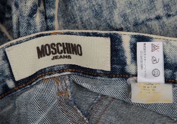 モスキーノ ジーンズMOSCHINO JEANS ケミカルウォッシュブーツカットデニム インディゴ28 K-108043_017