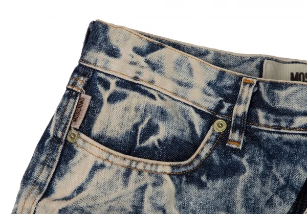 モスキーノ ジーンズMOSCHINO JEANS ケミカルウォッシュブーツカットデニム インディゴ28 K-108043_005