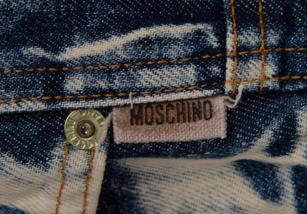モスキーノ ジーンズMOSCHINO JEANS ケミカルウォッシュブーツカットデニム インディゴ28 K-108043_006