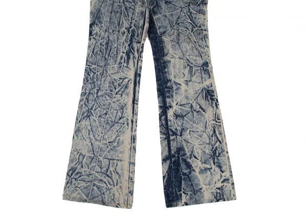 モスキーノ ジーンズMOSCHINO JEANS ケミカルウォッシュブーツカットデニム インディゴ28 K-108043_009